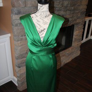 Satin Pleated Formal Dress